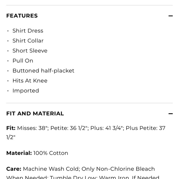 Talbots POPLIN UTILITY SHIRTDRESS 16 - Picture 7 of 7